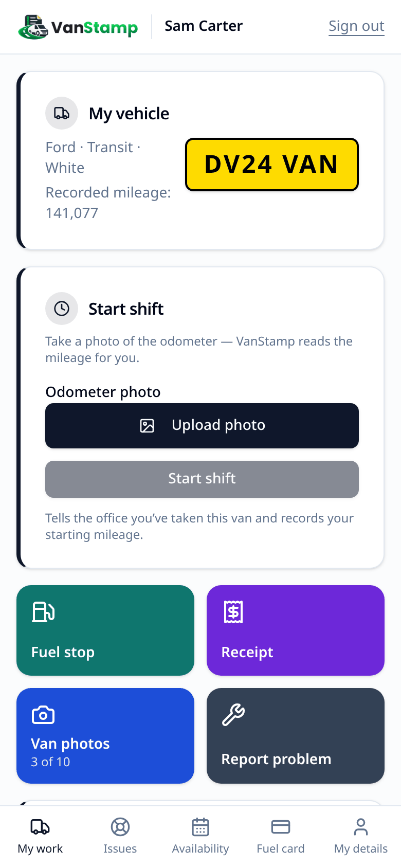 My work with the four tiles