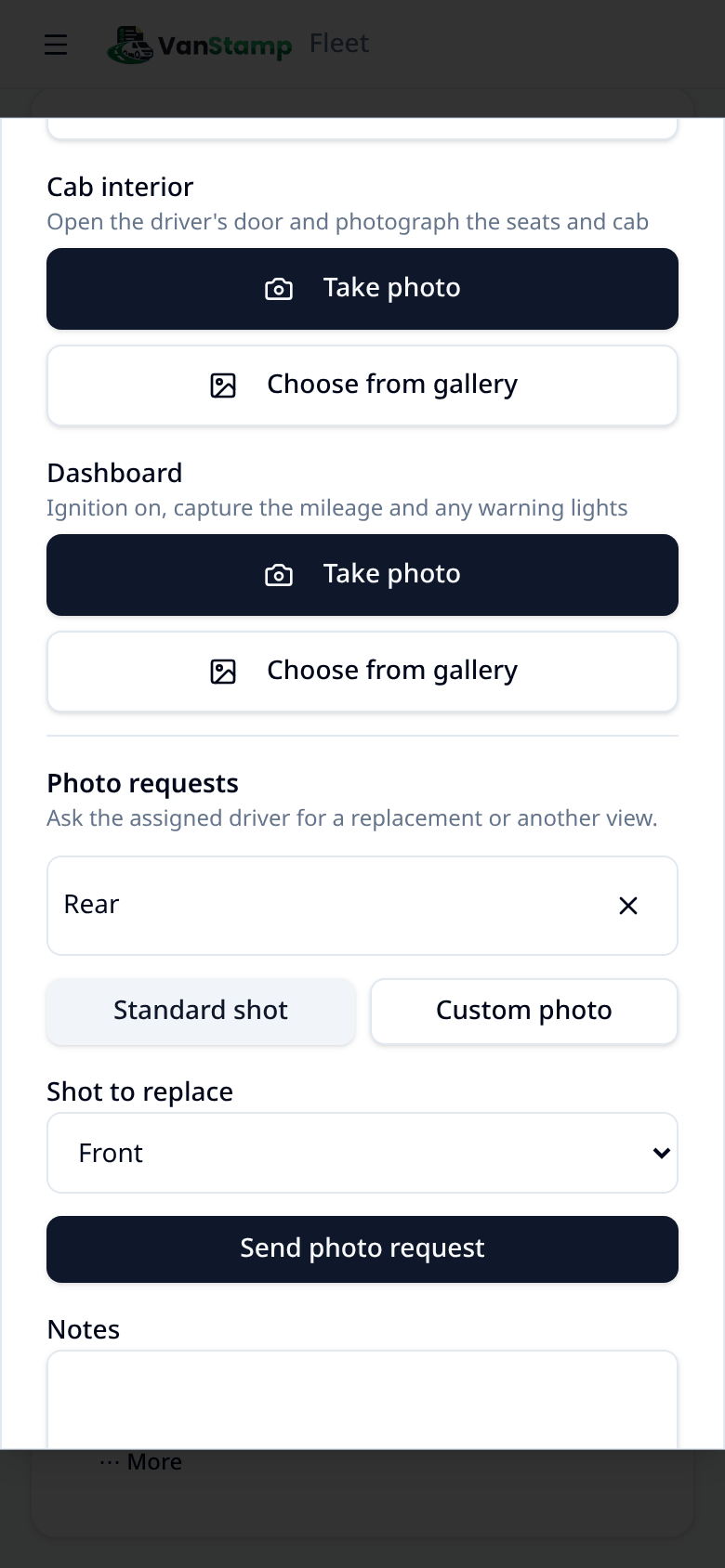 sending a photo request